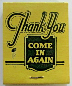 Tekon Grill (Te-Kon Grill & Truck Stop) - Vintage Matchbook (newer photo)